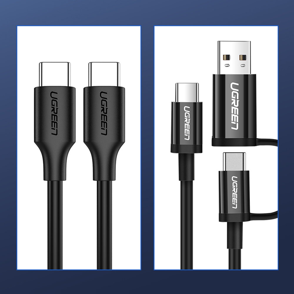 Kabel przewód USB-C do ładowania i transferu danych 3A 2m czarny (11)