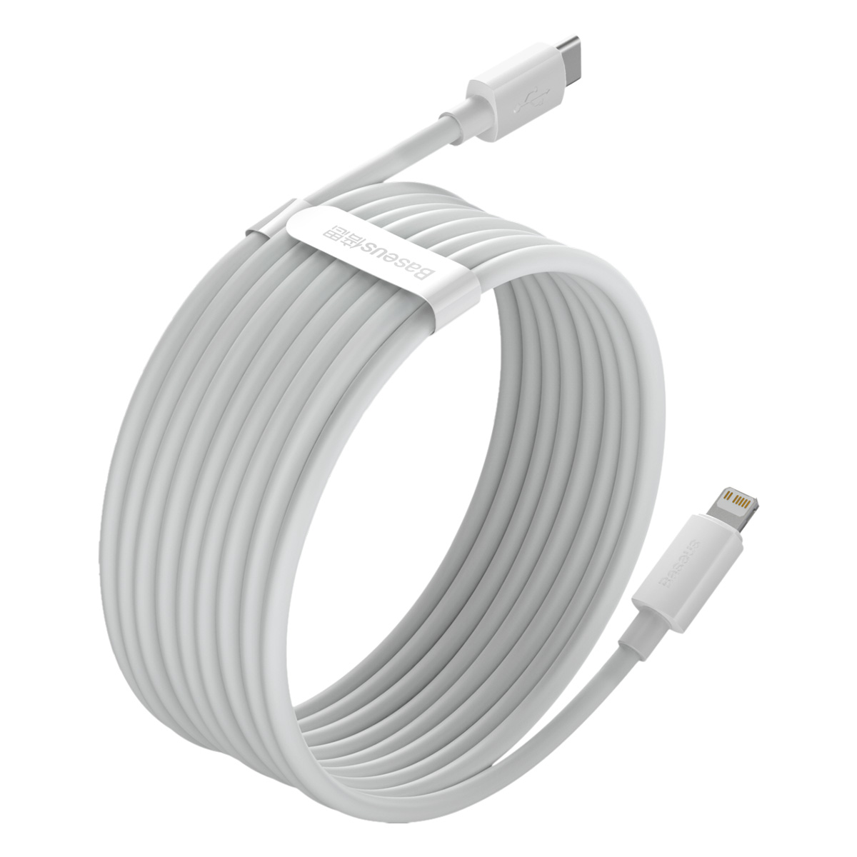2x Kabel przewód Simple Wisdom iPhone Lightning - USB-C 20W 1.5 m - biały (6)