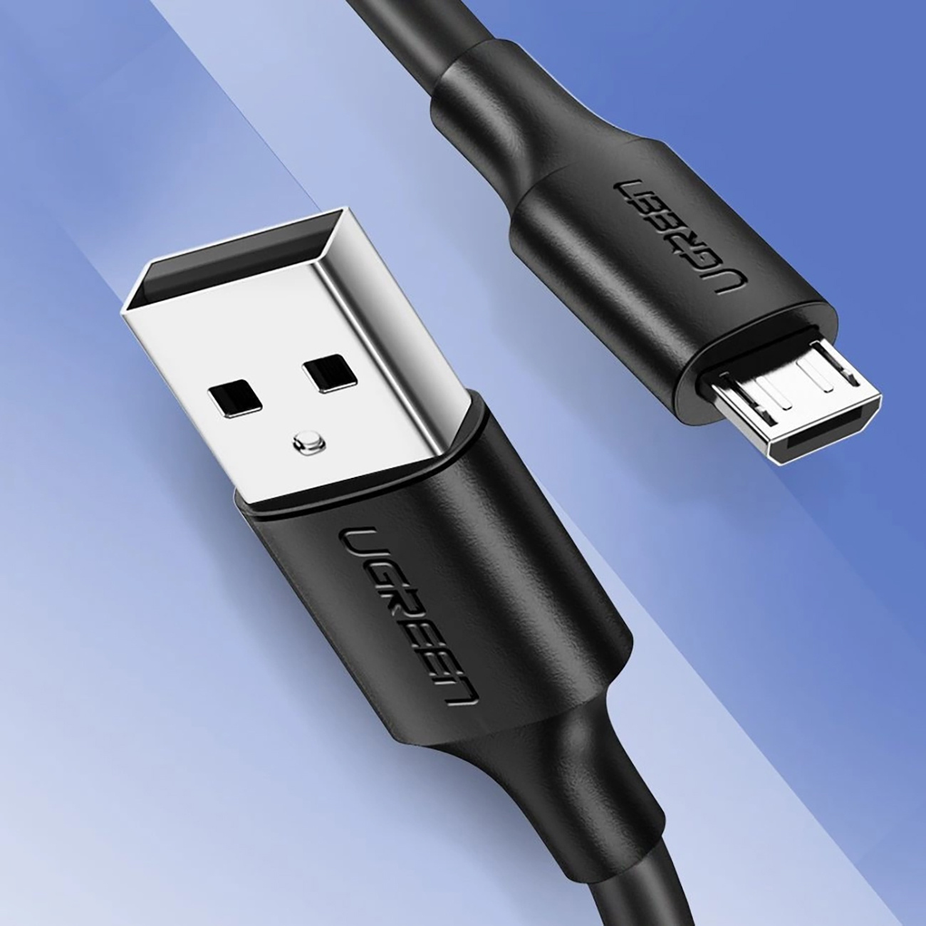 Kabel przewód micro USB - USB-A 25cm - czarny (3)