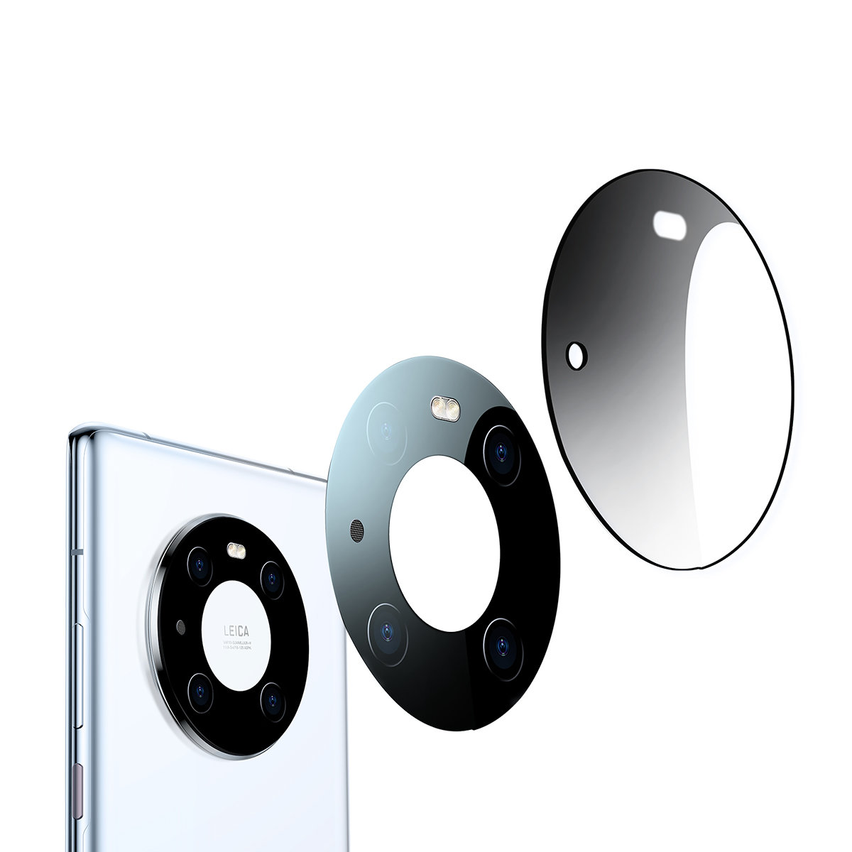 Folia na aparat Huawei Mate 40 Pro 0.3mm przezroczysta + zestaw czyszczący ZESTAW 2szt. (11)