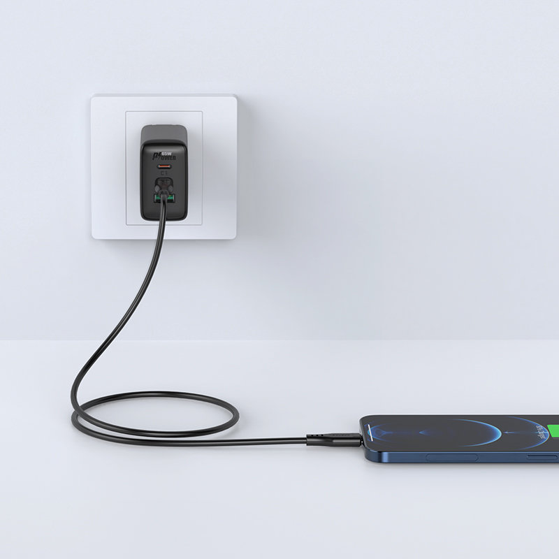 Kabel przewód do iPhone MFI USB-C - Lightning 30W 3A 1.2m biały (4)