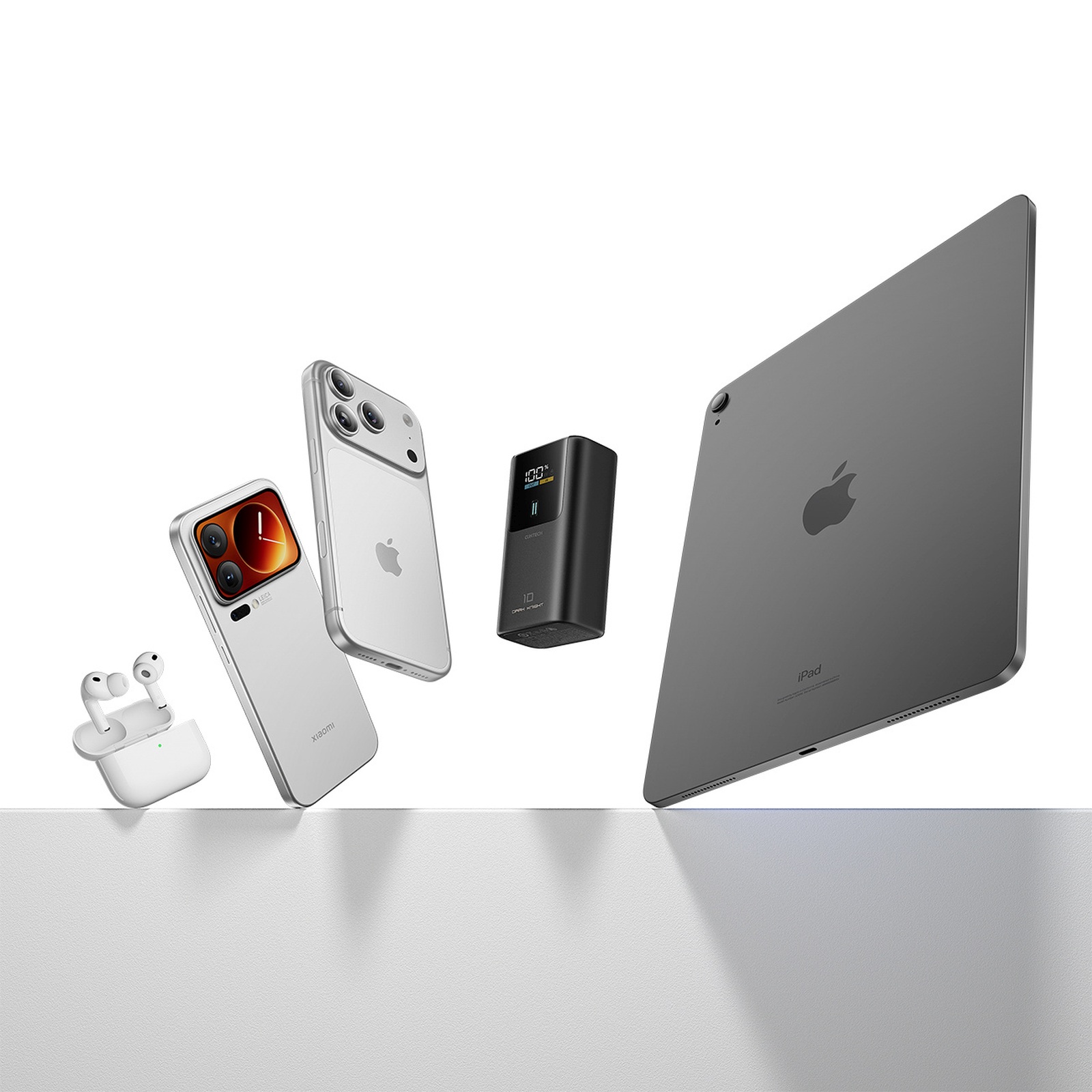 Powerbank 10000mAh USB-A USB-C 55W - szary (5)