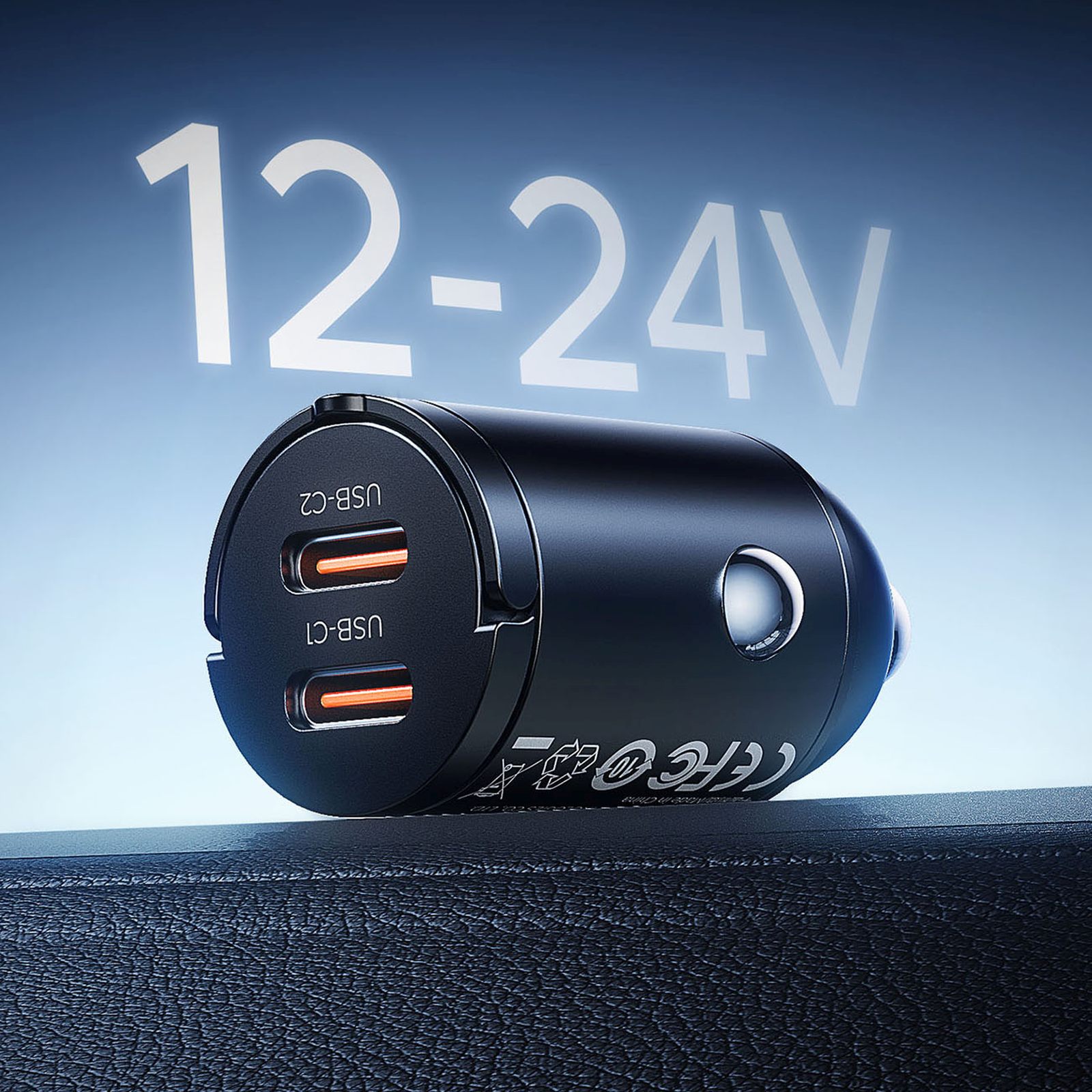Ładowarka samochodowa USB-C 30W - czarna (9)