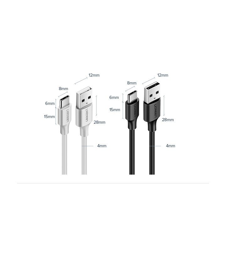 Kabel przewód USB - USB-C 3A 3m czarny (11)