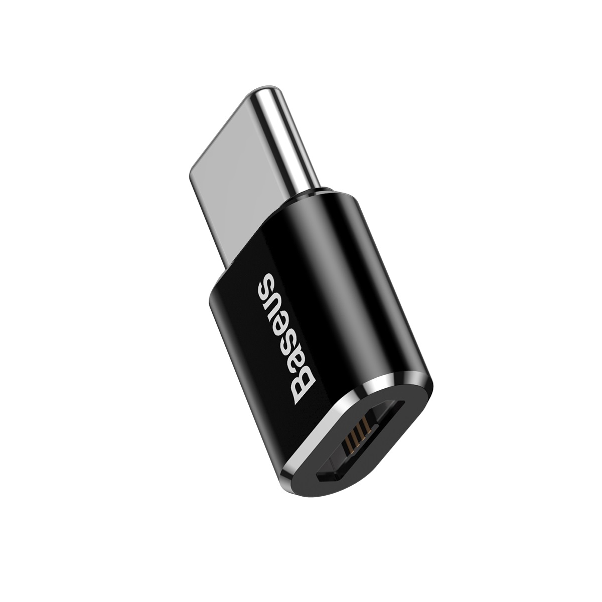 Adapter Mini przejściówka z micro USB na USB-C - czarny (3)