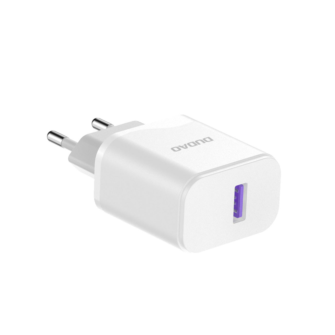 Ładowarka sieciowa USB-A 18W z kablem USB-A - USB-C biała (3)