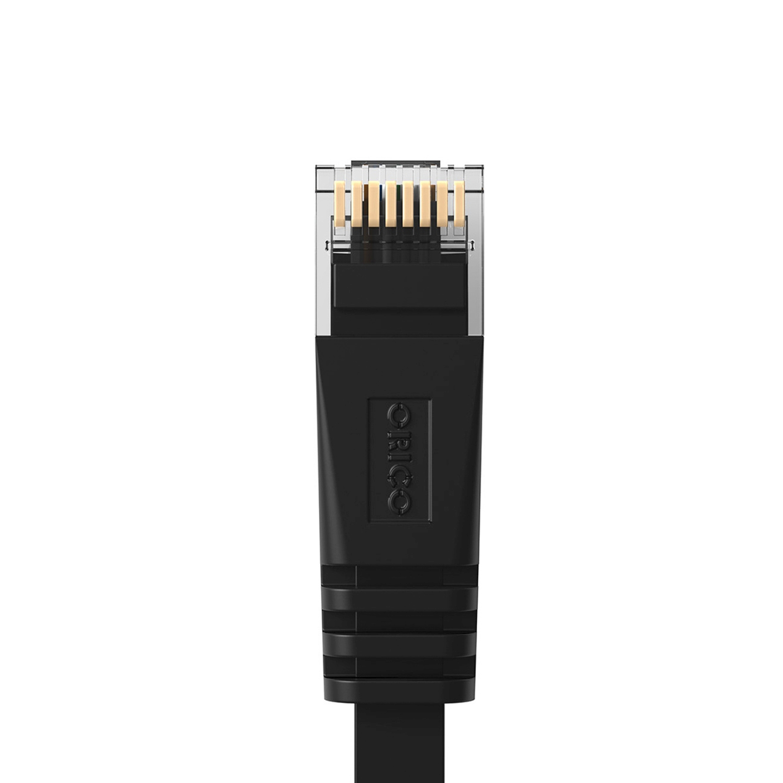 Kabel sieciowy internetowy płaski Ethernet CAT7 10Gbps RJ45 LAN 8m - czarny (5)