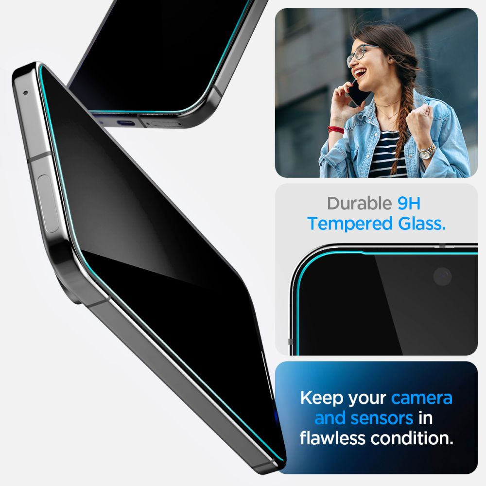 Szkło prywatyzujące na Google Pixel 9 Pro XL Glas.TR Ez Fit Privacy - 2 szt. (10)