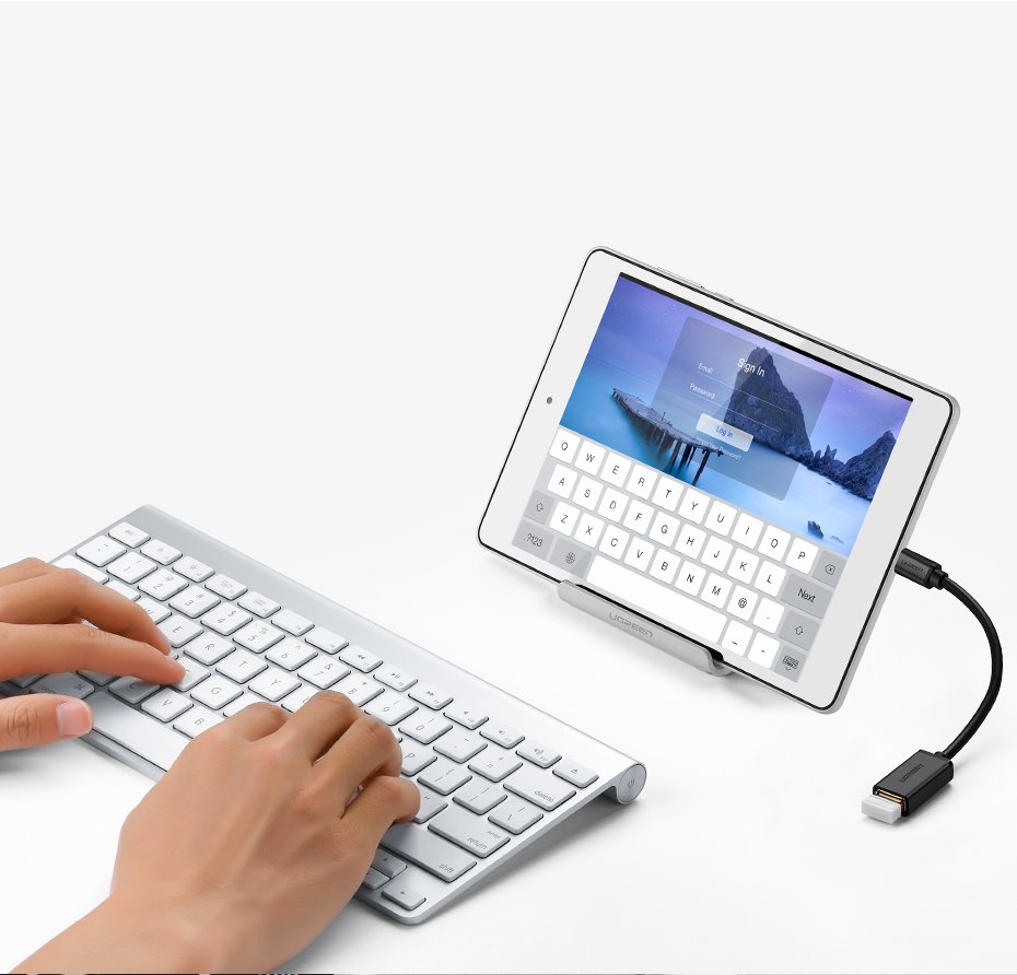 Adapter przejściówka kabel OTG z USB 3.0 na USB-C - czarny (4)