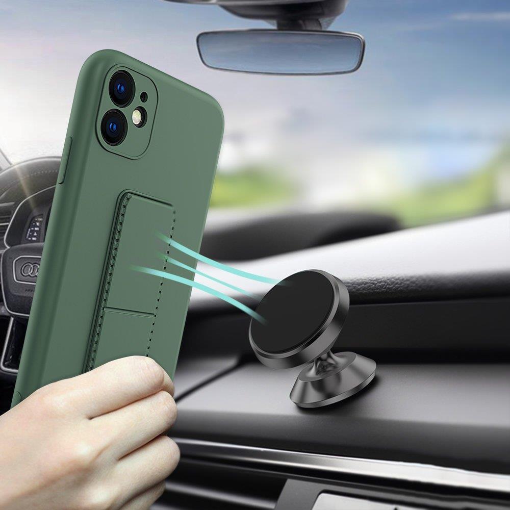 Silikonowe etui z podstawką etui Samsung Galaxy S21+ 5G Kickstand Case szare (5)