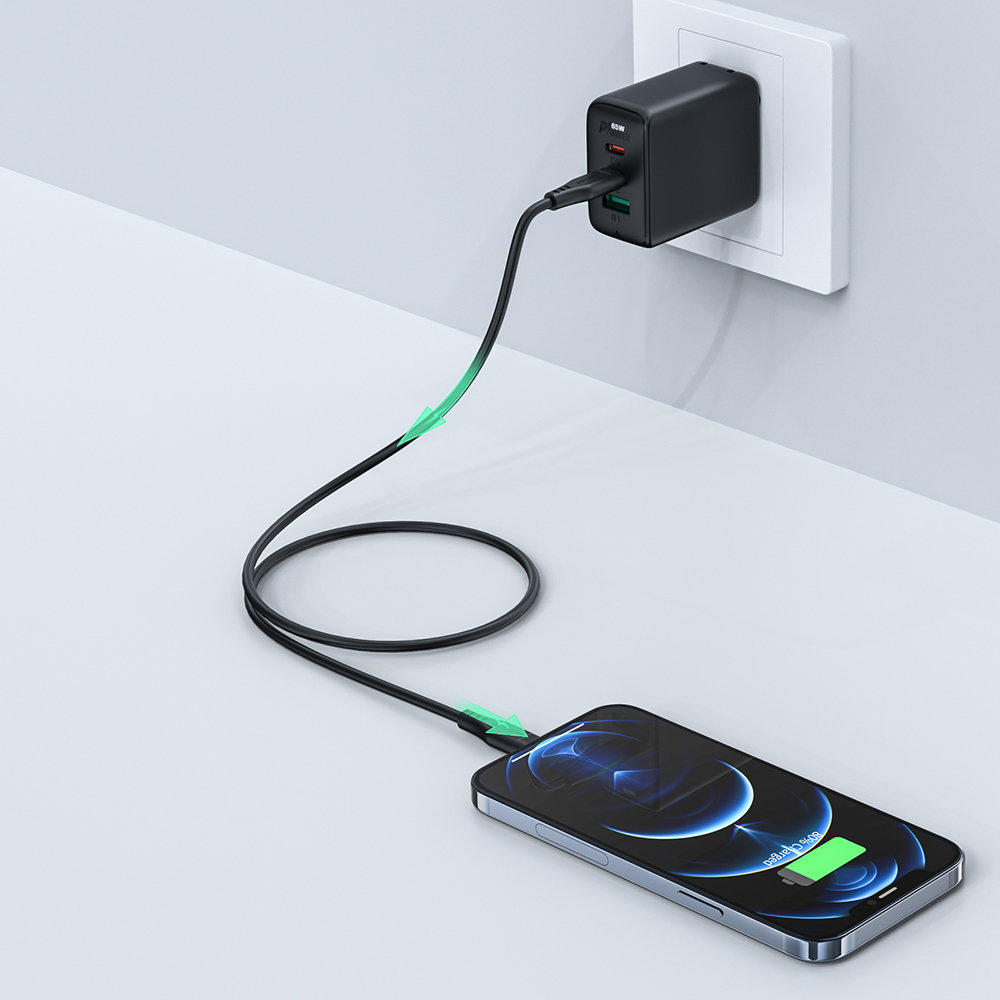 Kabel przewód do iPhone MFI USB-C - Lightning 30W 3A 1.2m biały (10)