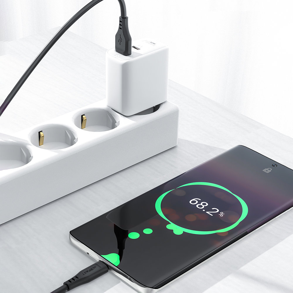 Kabel przewód do telefonu USB - USB-C 3A 1.2m biały (11)