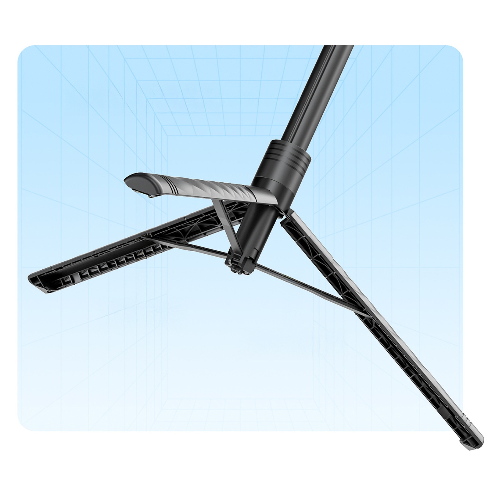 Selfie stick tripod 1/4'' na telefon kamerę aparat z obrotem 360 Bluetooth - czarny (5)