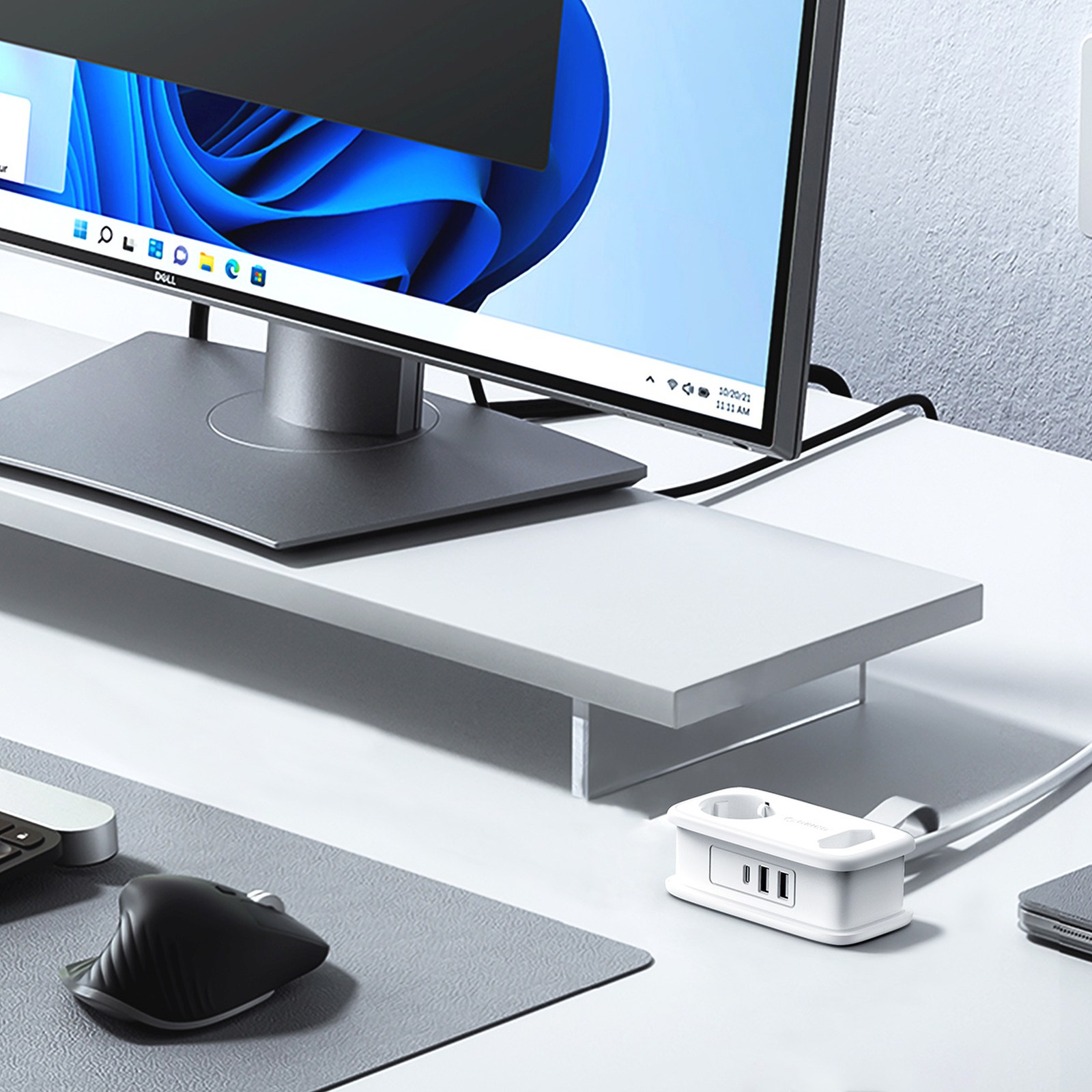Listwa zasilająca 5w1 AC USB-A USB-C 15.5W - biała (4)