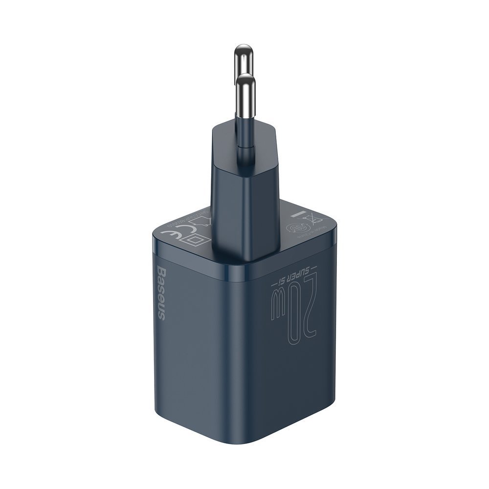 Super Si 1C szybka ładowarka USB-C 20W PD + kabel do iPhone Lightning 1m niebieski (3)