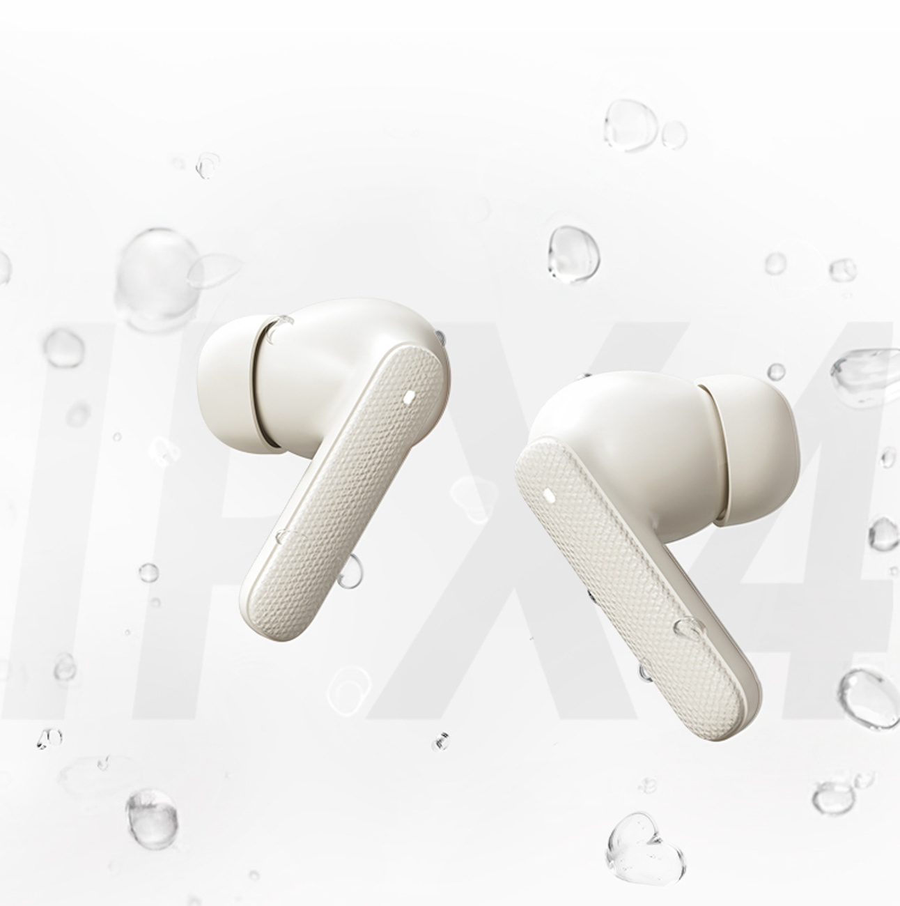 Słuchawki bezprzewodowe douszne Buds ENC SBC IPX4 Bluetooth - białe (5)
