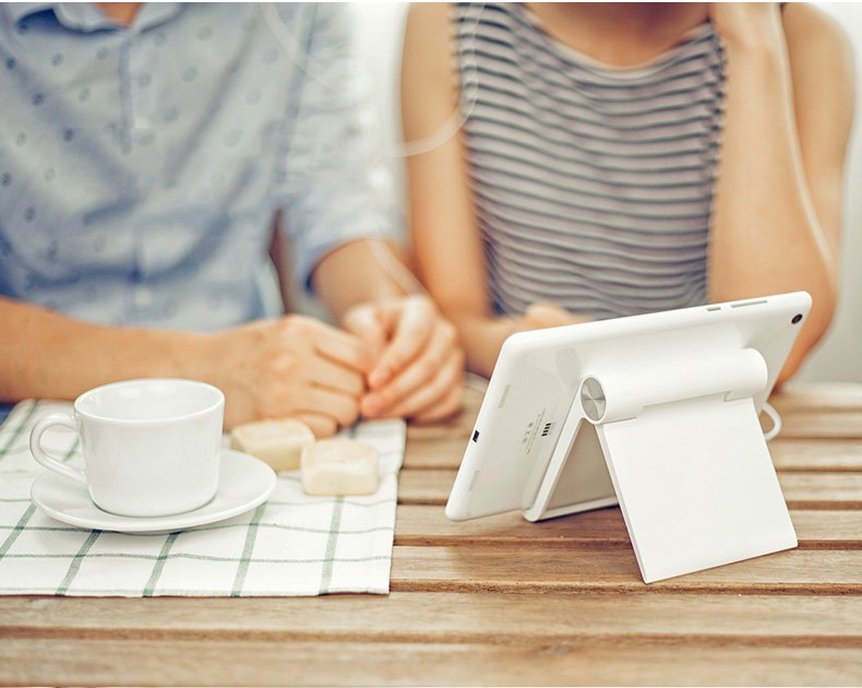 Stojak podstawka uchwyt na telefon tablet biały (6)