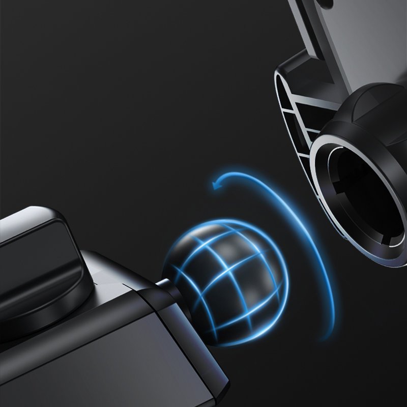 Uchwyt na telefon z teleskopowym wysuwanym ramieniem na deskę rozdzielczą i szybę czarny (4)