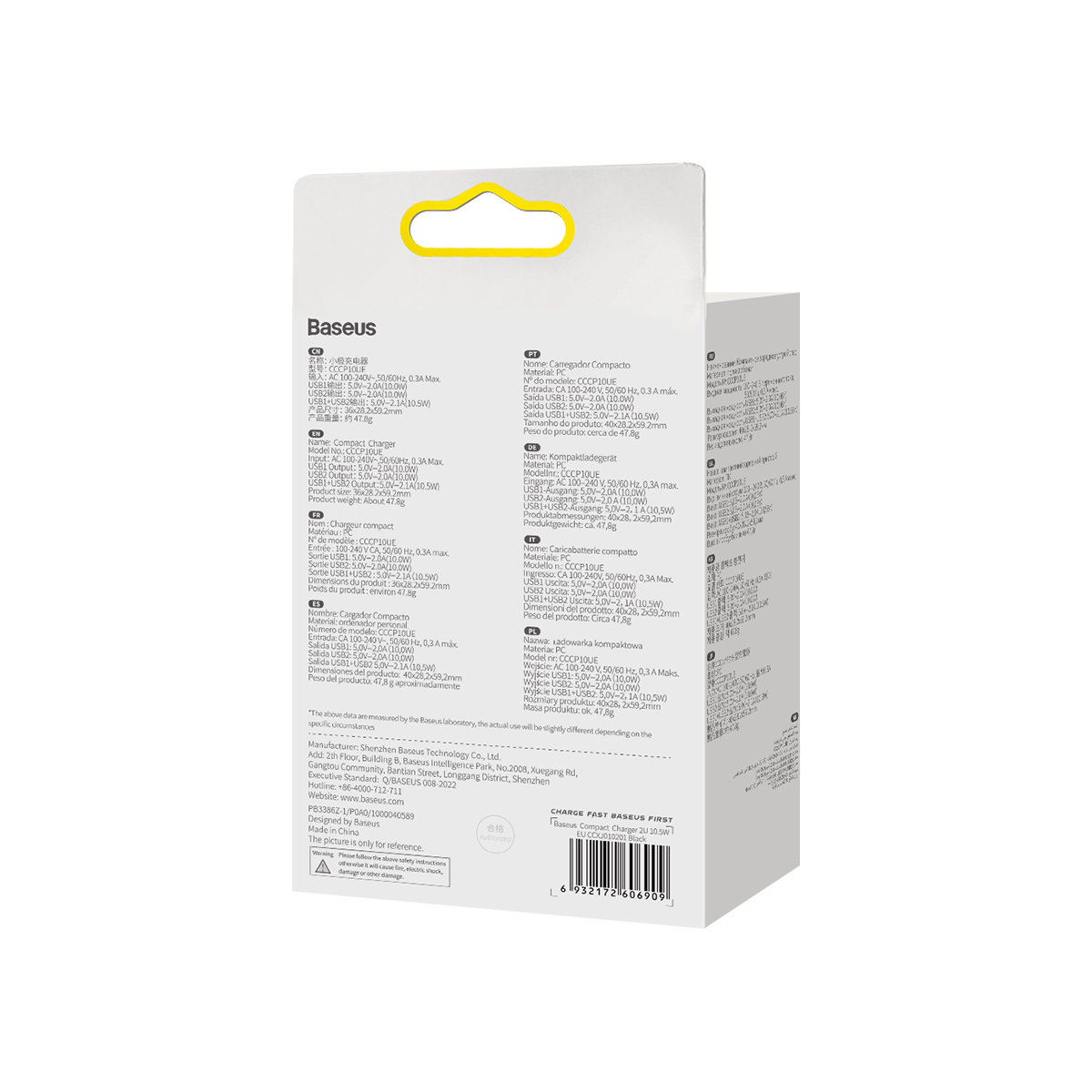 Ładowarka sieciowa Compact 2x USB 10.5W czarny (11)
