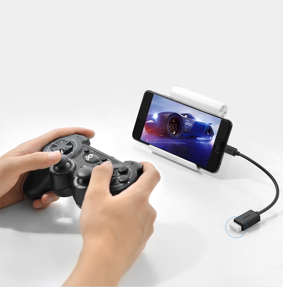 Adapter przejściówka kabel OTG z USB 3.0 na USB-C - czarny (6)