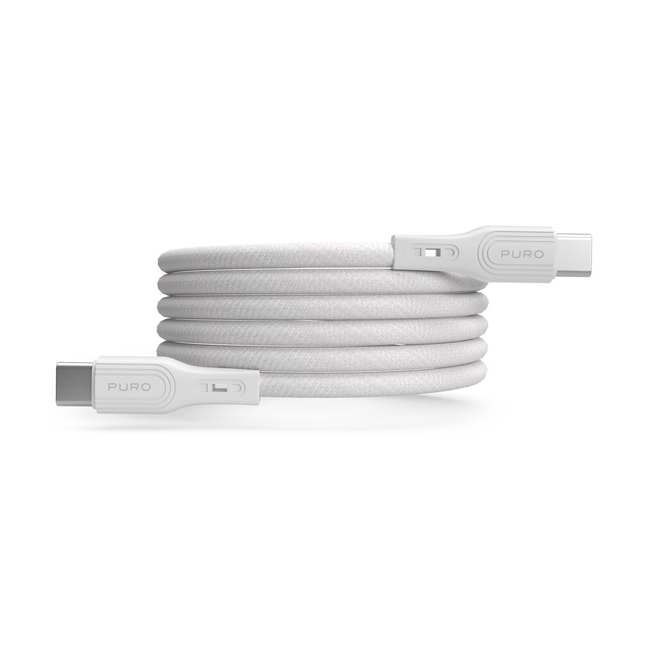 Kabel przewód magnetyczny USB-C 60W USB 1m - biały (4)