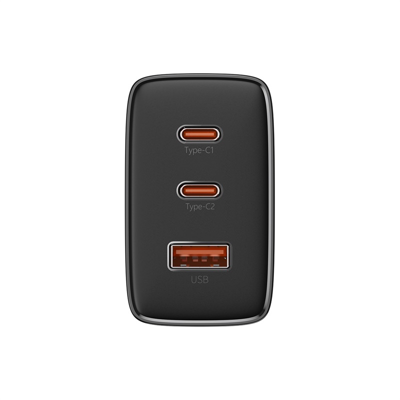 Ładowarka sieciowa GaN Cube Pro 65W 2x USB-C USB-A czarna (3)
