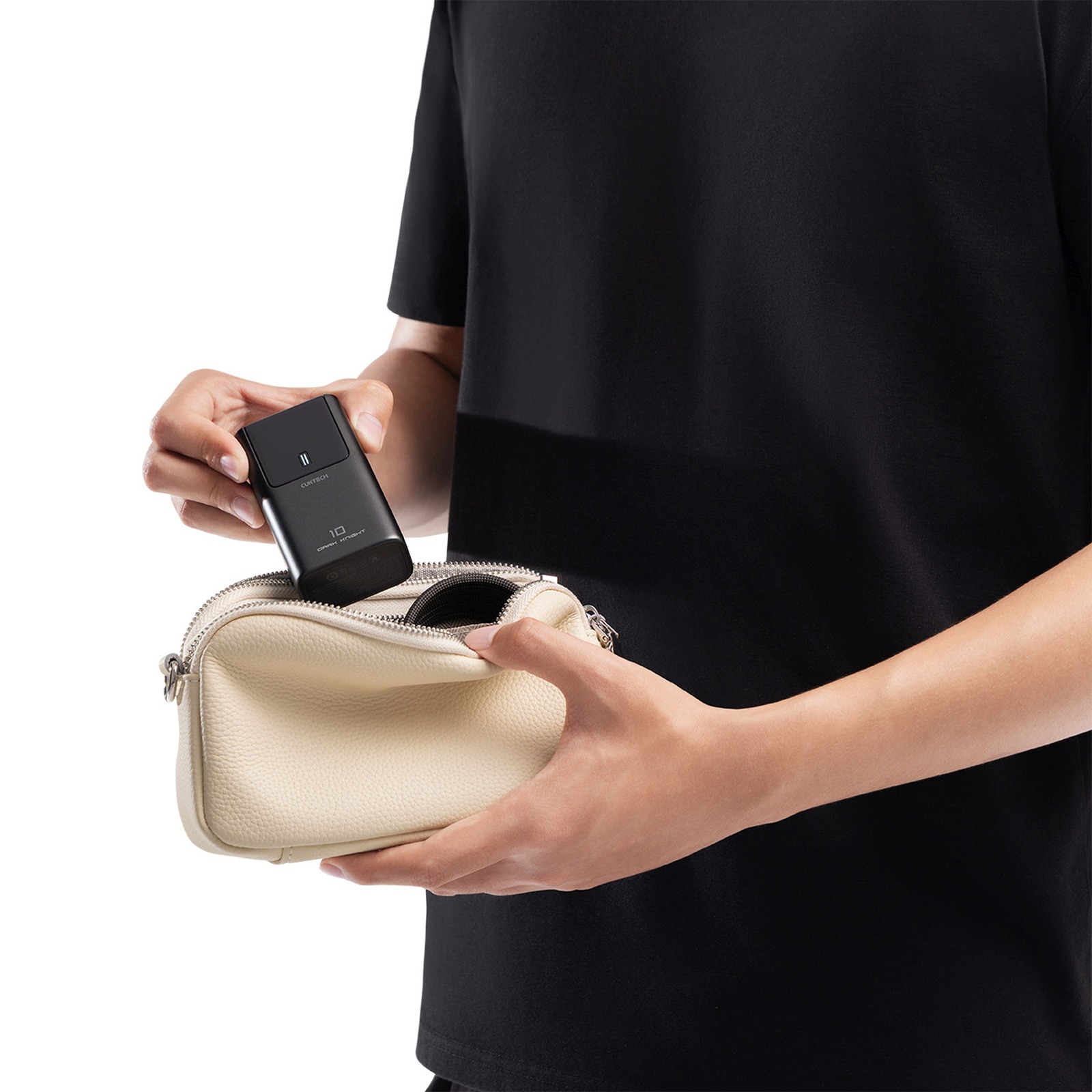 Powerbank 10000mAh USB-A USB-C 55W - szary (4)