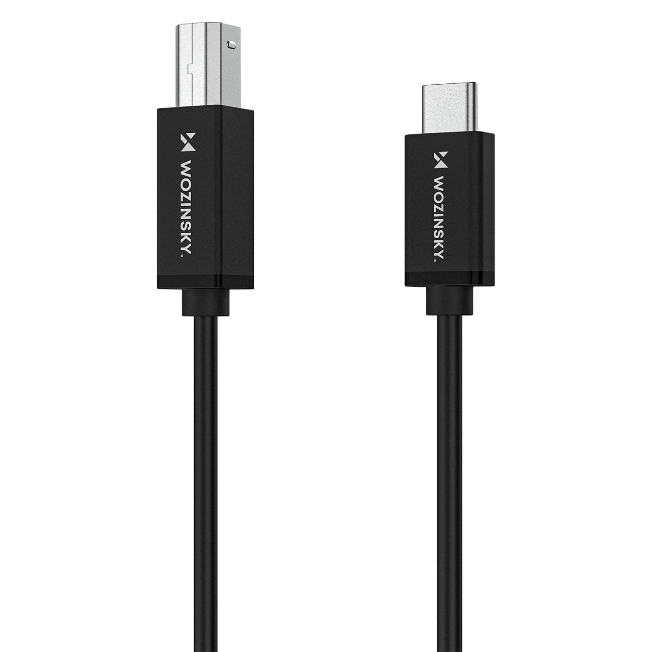 Kabel przewód do skanera drukarki USB-B - USB-C 2m - czarny (4)