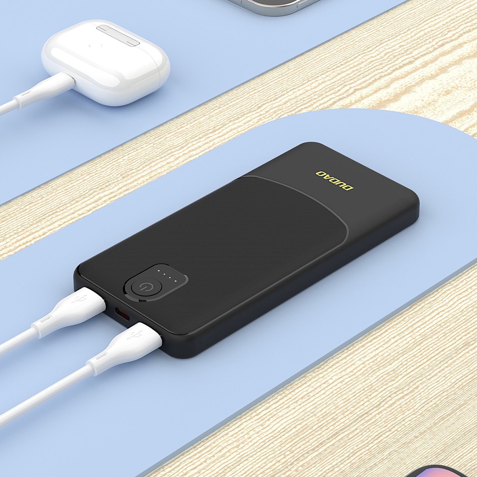 Powerbank 20000mAh USB-A K10Pro 2.4A - czarny (7)
