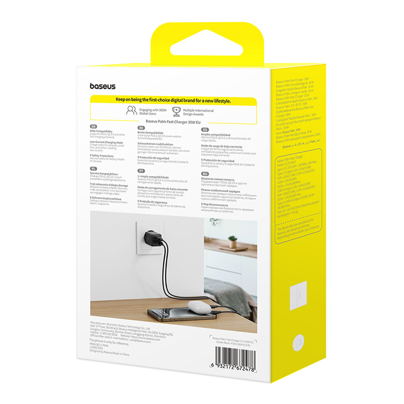 Ładowarka sieciowa Palm 30W USB-C USB-A - czarna (7)