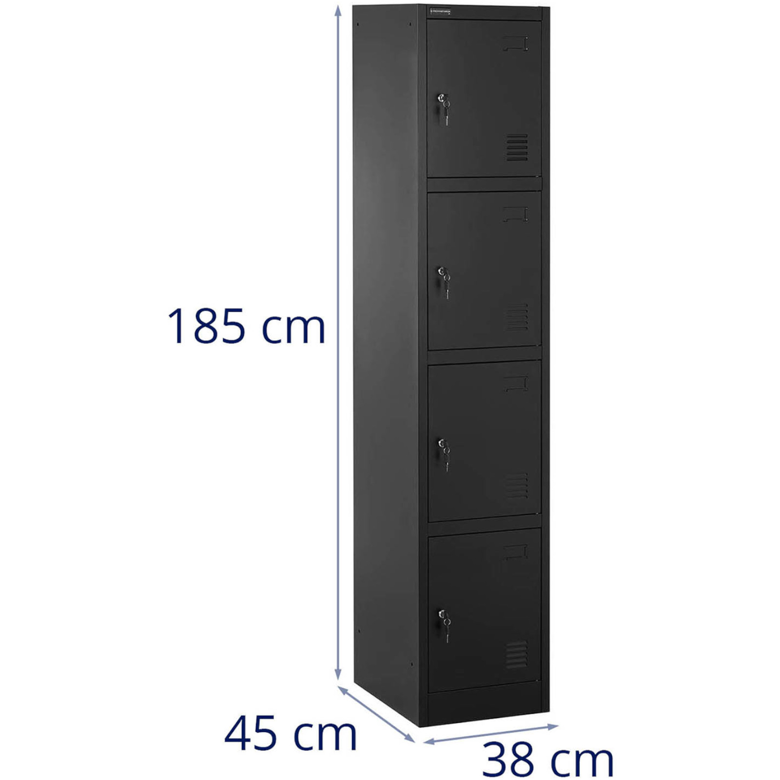 Szafa skrytkowa metalowa socjalna zamykana na klucz - 4 skrytki (7)