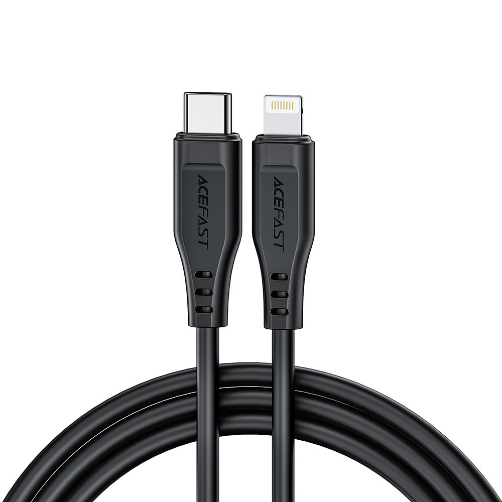 Kabel przewód do iPhone MFI USB-C - Lightning 30W 3A 1.2m biały (9)