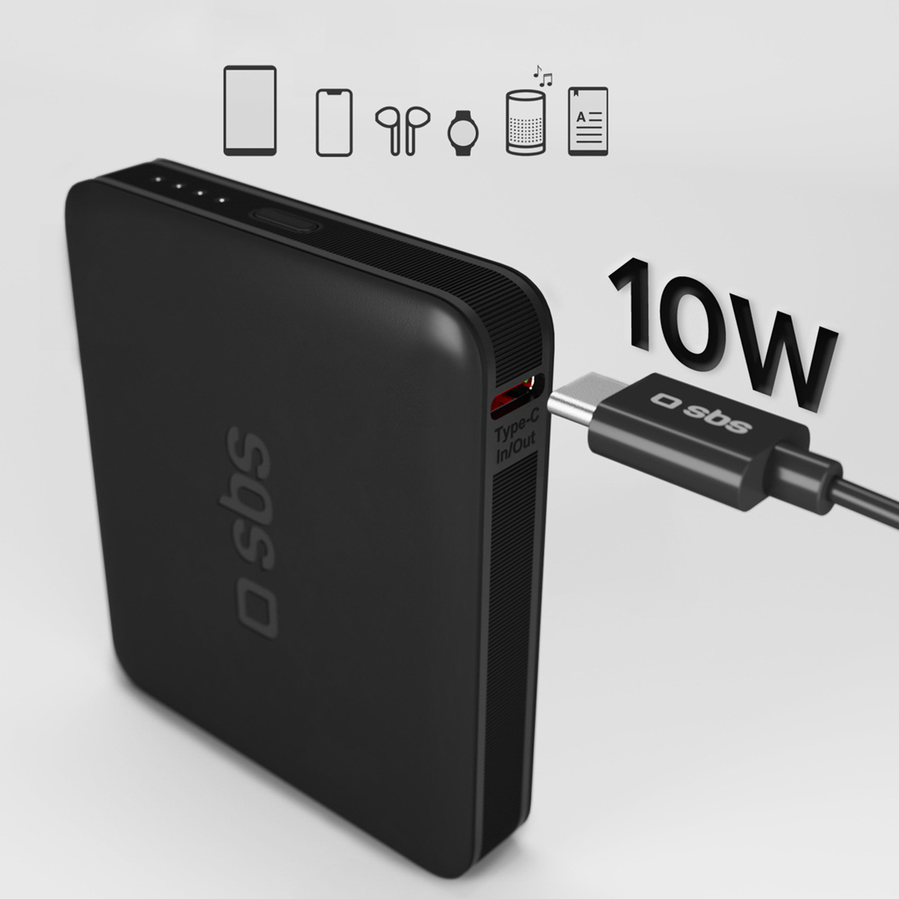 Powerbank 5000 mAh USB-C NanoTube - czarny (5)