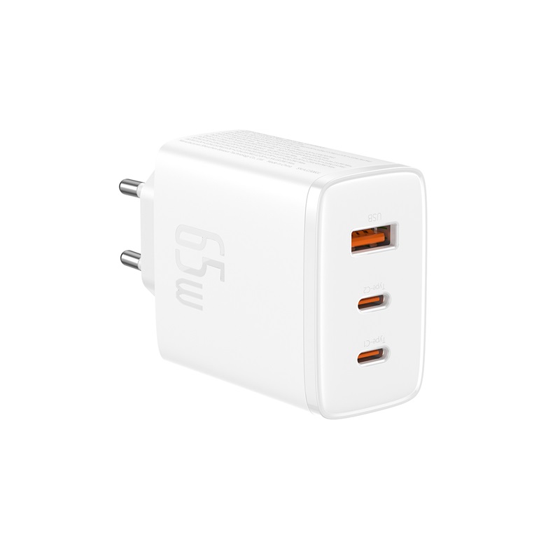 Ładowarka sieciowa GaN Cube Pro 65W 2x USB-C USB-A biała (4)