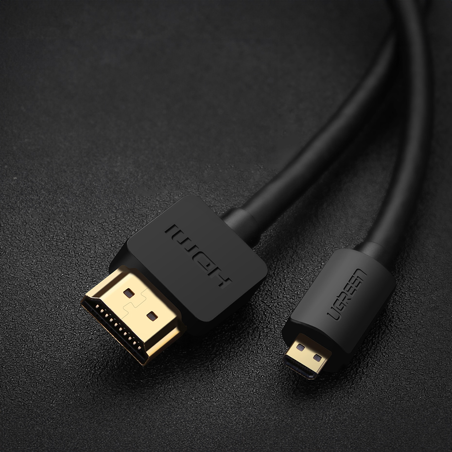 Kabel przewód Audio Video microHDMI - HDMI 2.0 2m czarny (3)