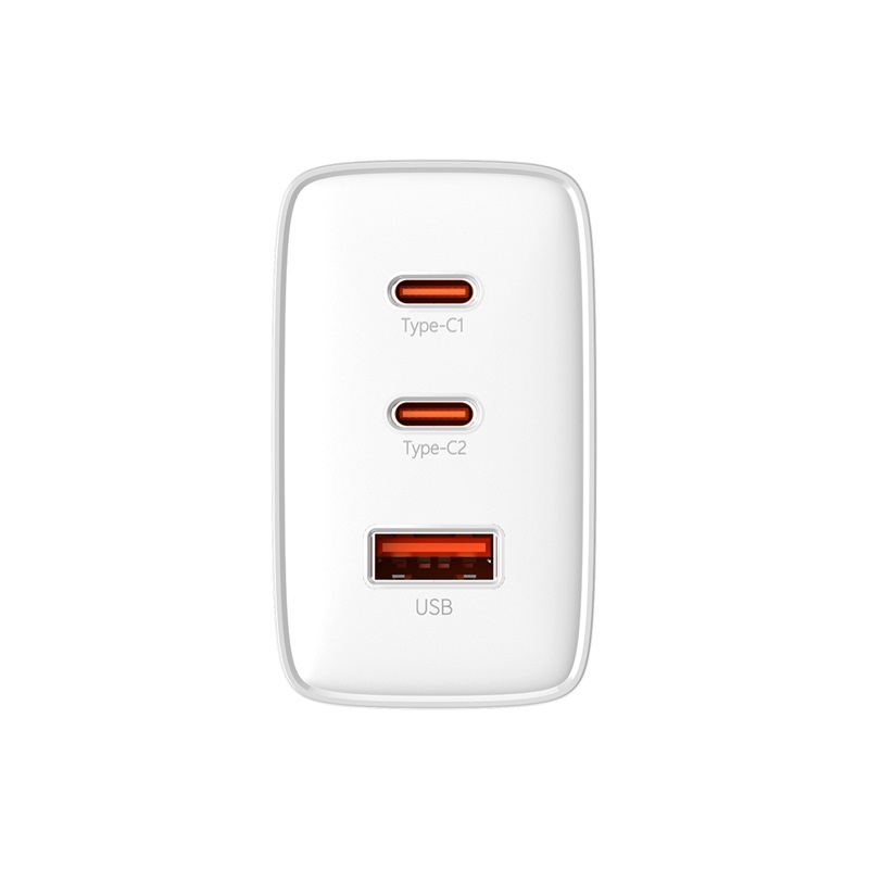 Ładowarka sieciowa GaN Cube Pro 65W 2x USB-C USB-A biała (3)
