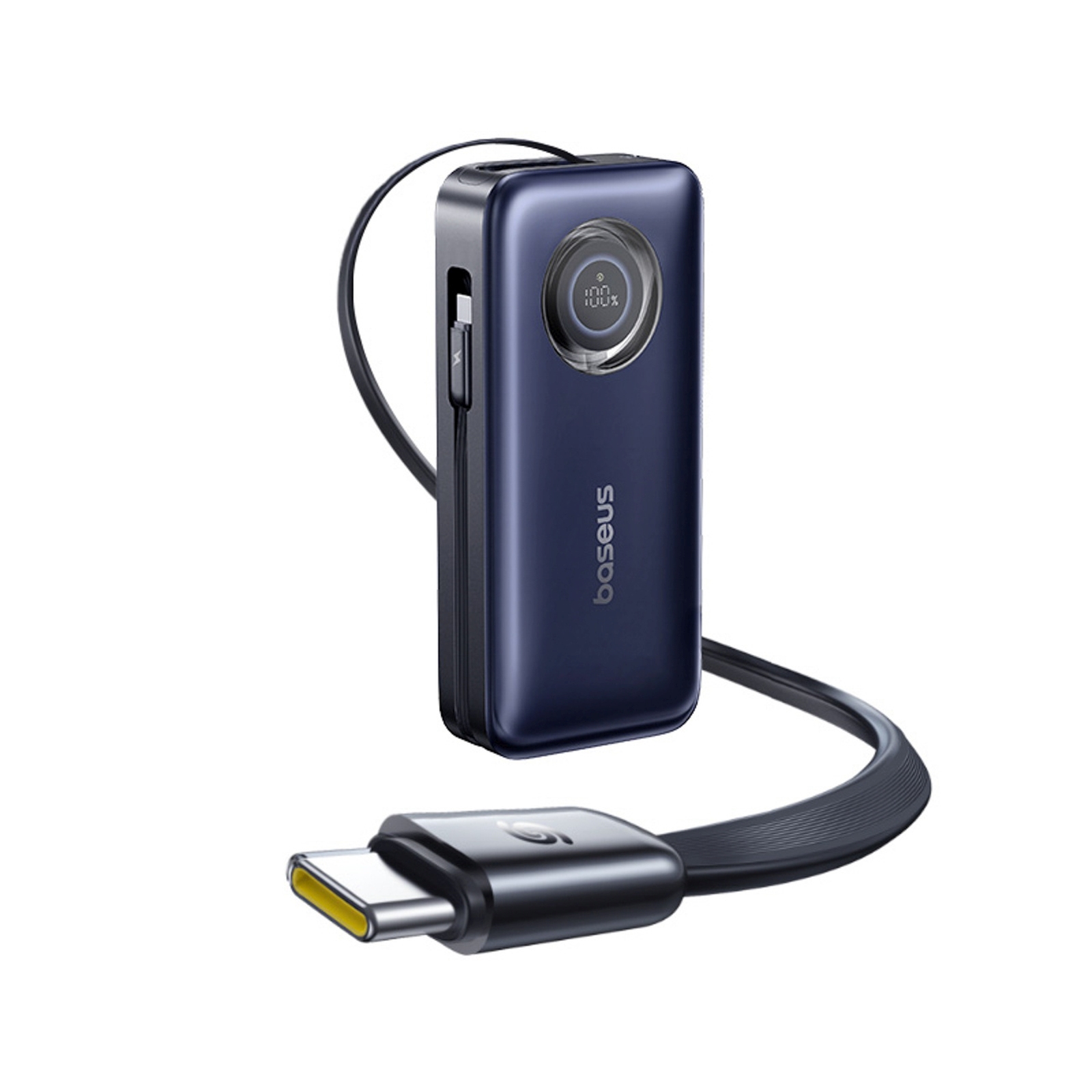 Powerbank 20000mAh 100W ze zwijanym kablami USB-C - czarny (5)