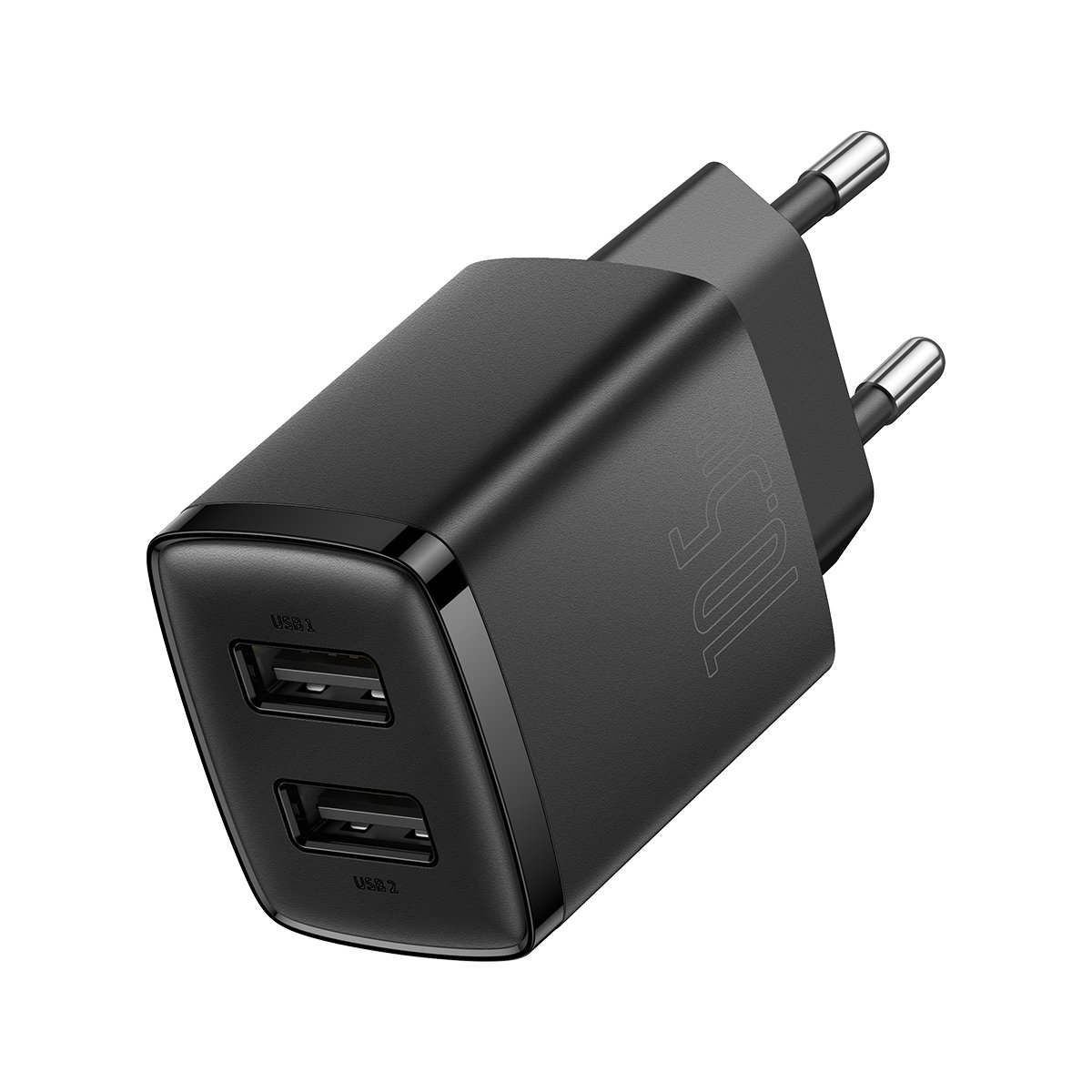 Ładowarka sieciowa Compact 2x USB 10.5W czarny (3)