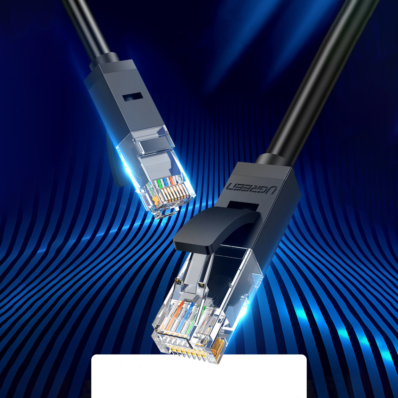 Kabel sieciowy patchcord LAN Ethernet U/UTP Cat. 6 1000Mb/s 8m - czarny (3)