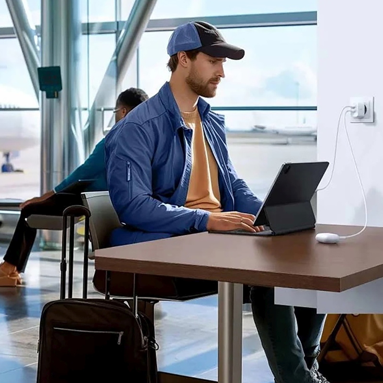 Ładowarka sieciowa X227 GaN USB-A USB-C 20W - biała (4)