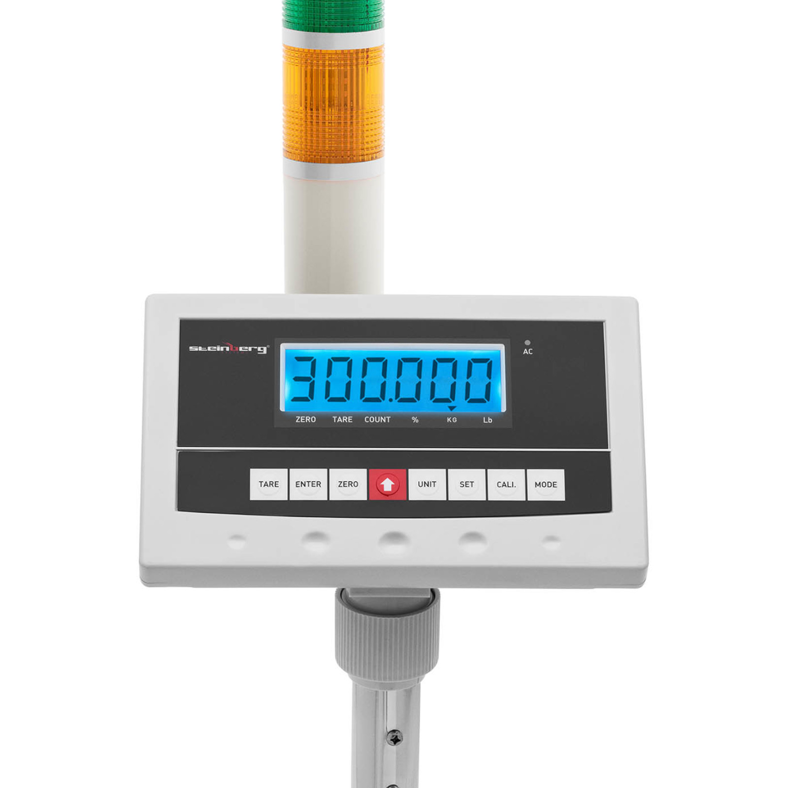 Waga platformowa magazynowa z kolumną sygnalizacyjną świetlną LCD 300kg / 0.005kg (3)