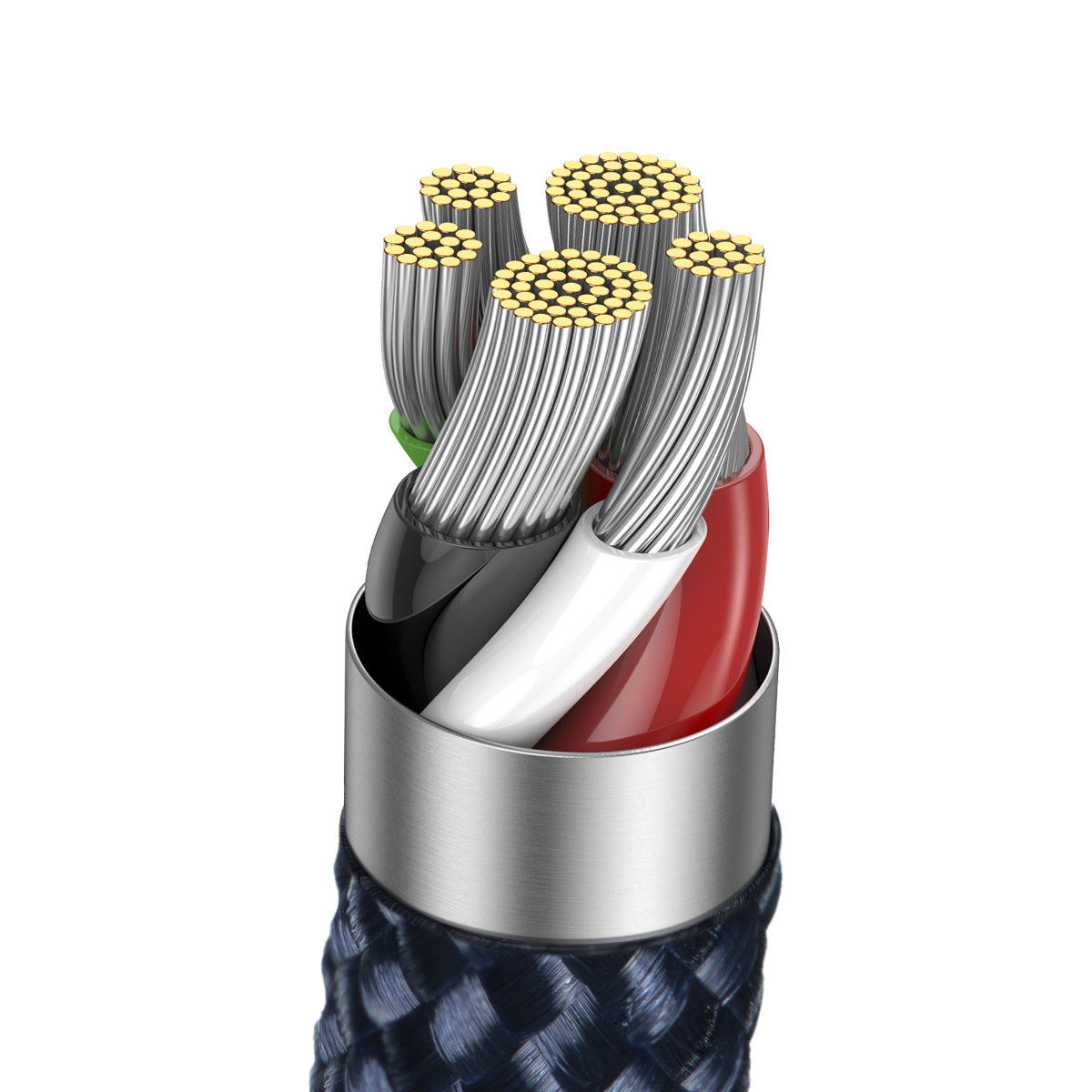 Explorer Series kabel przewód USB-C Iphone Lightning 20W 1m niebieski (7)