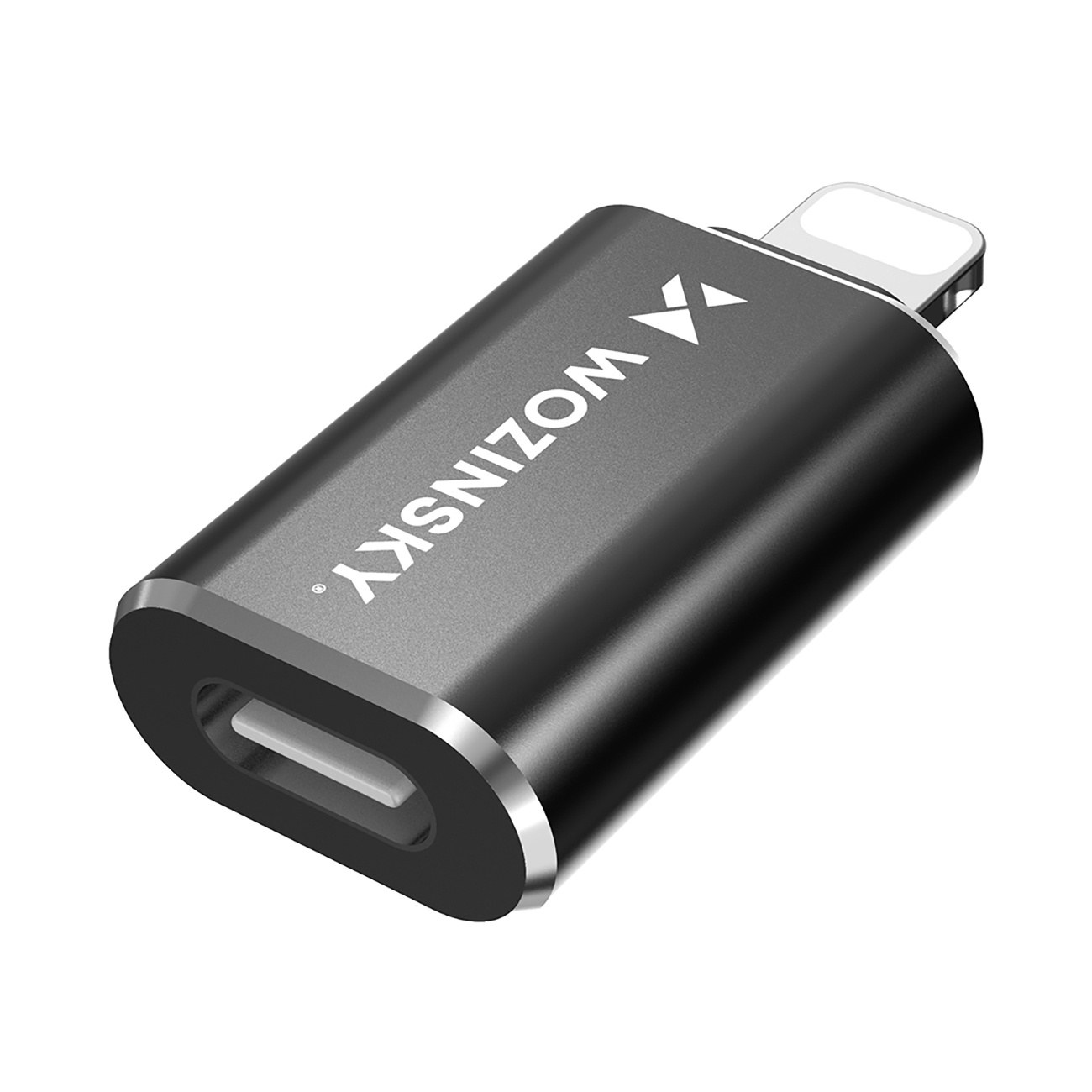 Adapter przejściówka iPhone Lightning - USB-C - czarny (4)