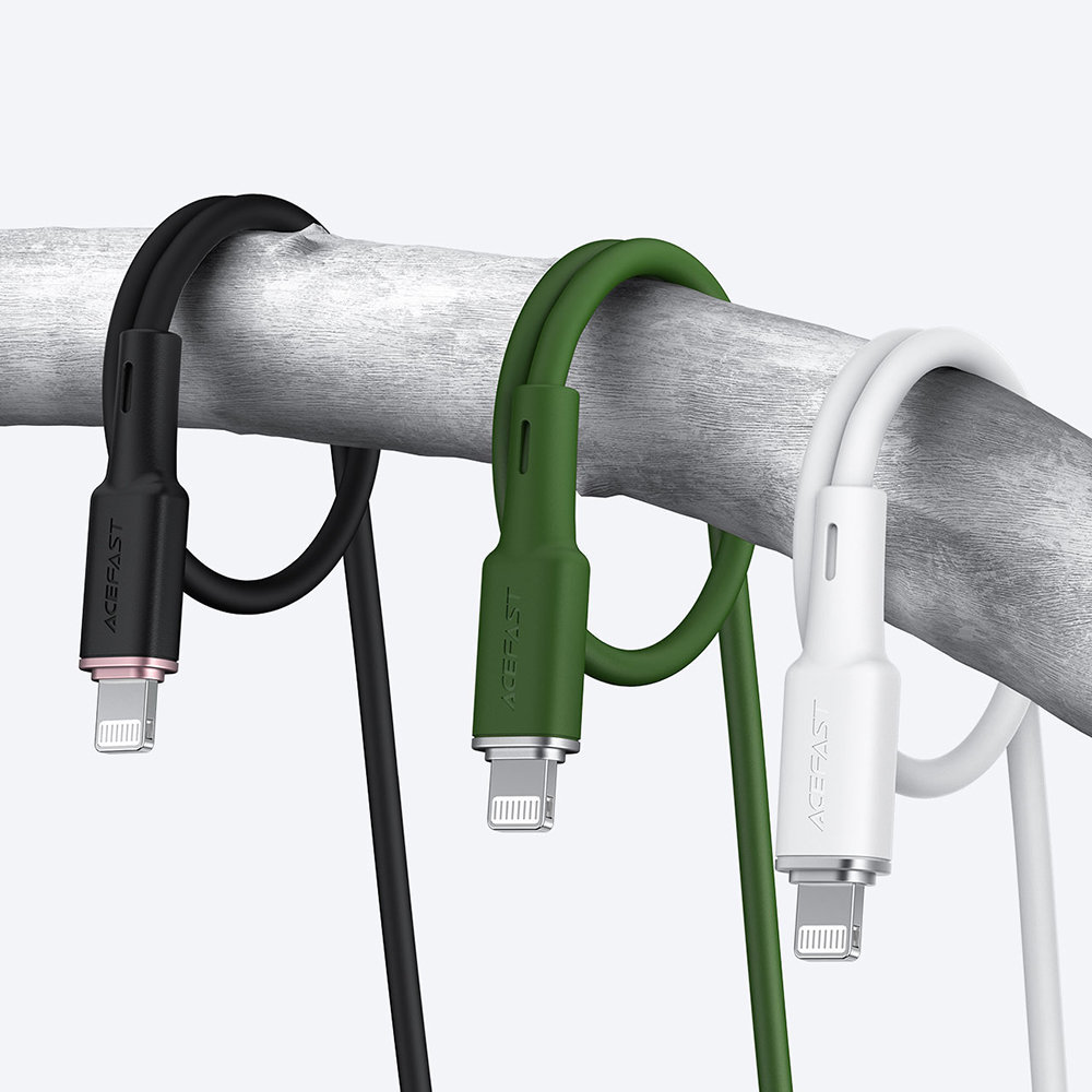 Kabel przewód do iPhone MFI USB - Lightning 2.4A 1.2m czarny (8)