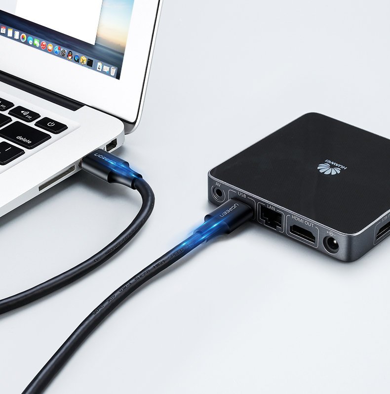 Kabel przewód USB 2.0 męski 0.5m czarny (7)