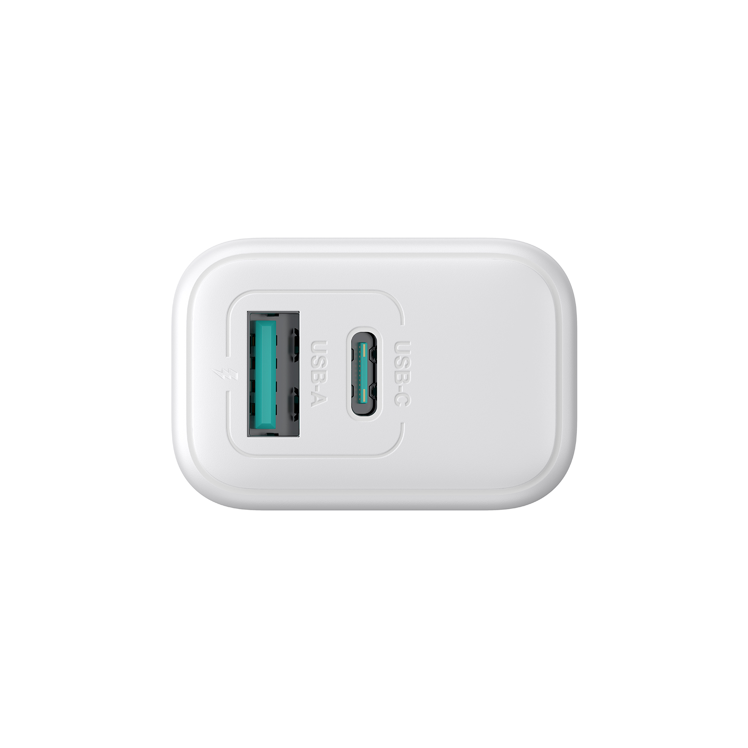Ładowarka sieciowa USB-C USB-A 20W PD QC 3.0 - biała (6)