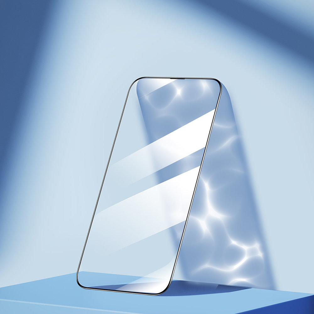 Szkło hartowane do iPhone 14 Plus na cały ekran z ramką przezroczysty Knight 2.5D TG (3)