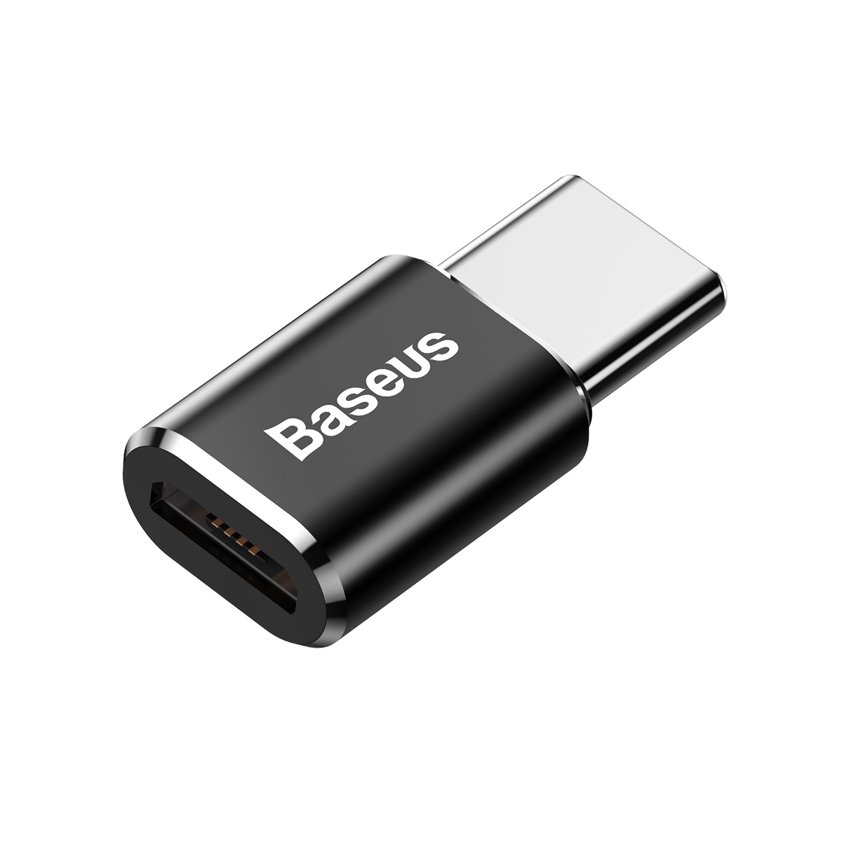 Adapter Mini przejściówka z micro USB na USB-C - czarny (6)