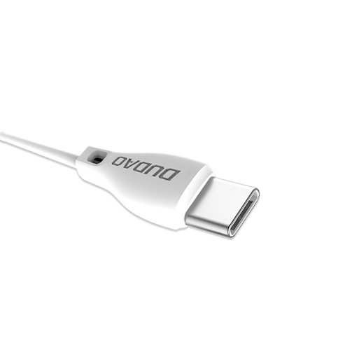 Przewód kabel USB - USB-C 2.1A 1m biały (4)