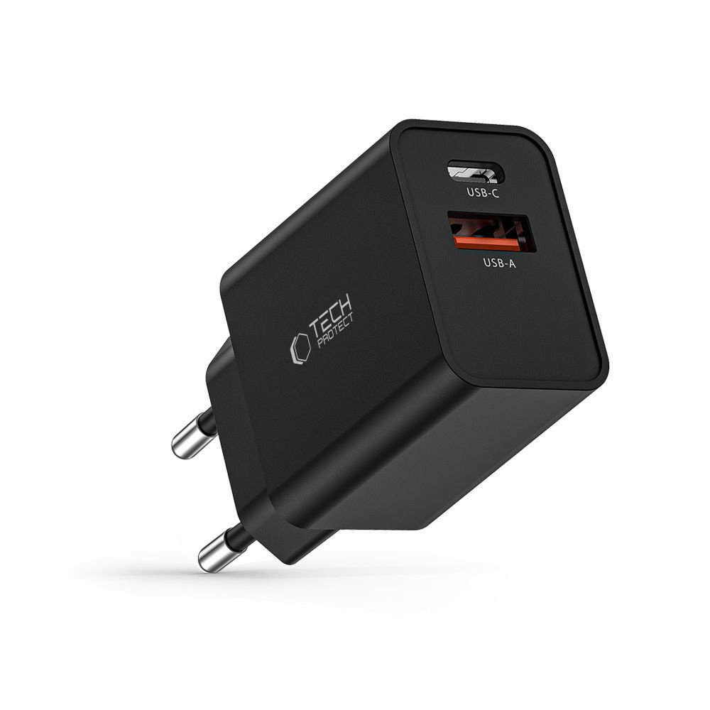 Ładowarka sieciowa NC30W USB-C USB-A 30W - czarna (6)